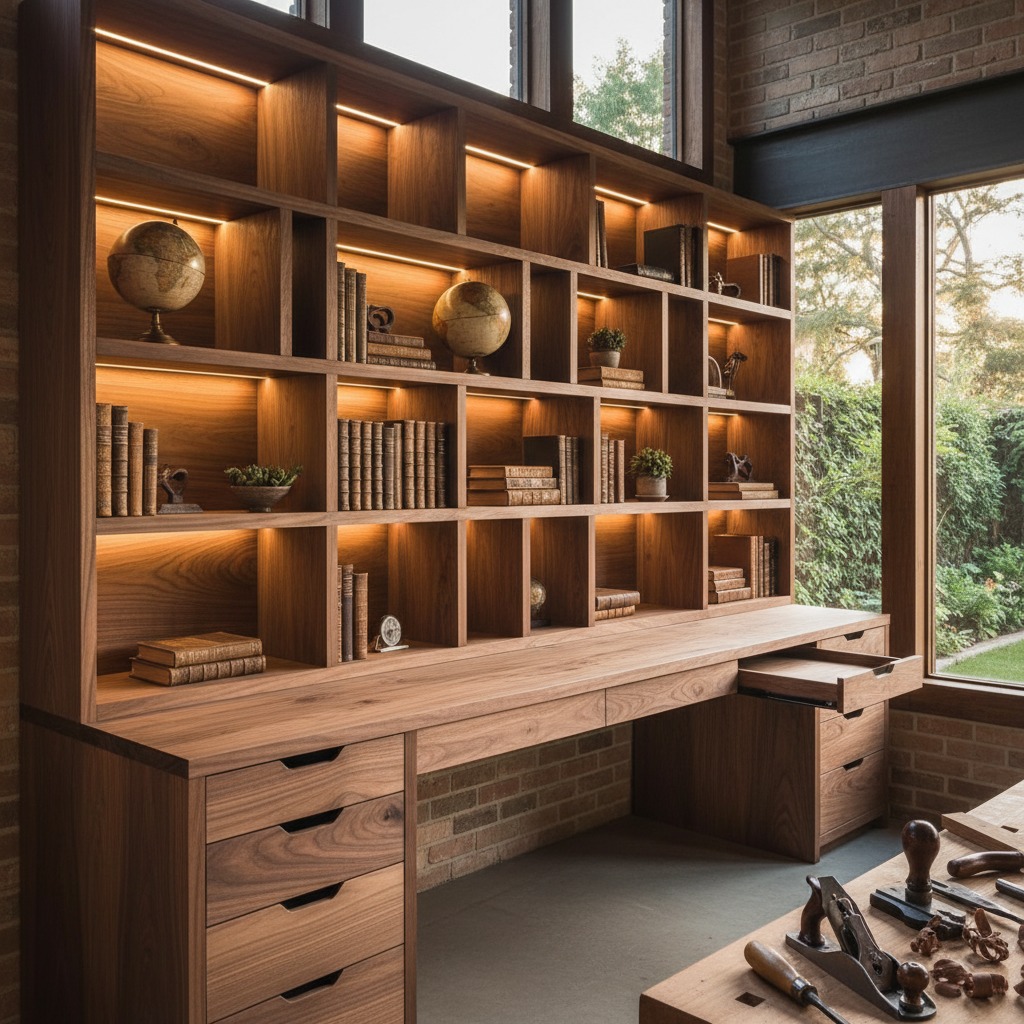 bespoke high quality wood built kitchen unit made to measure